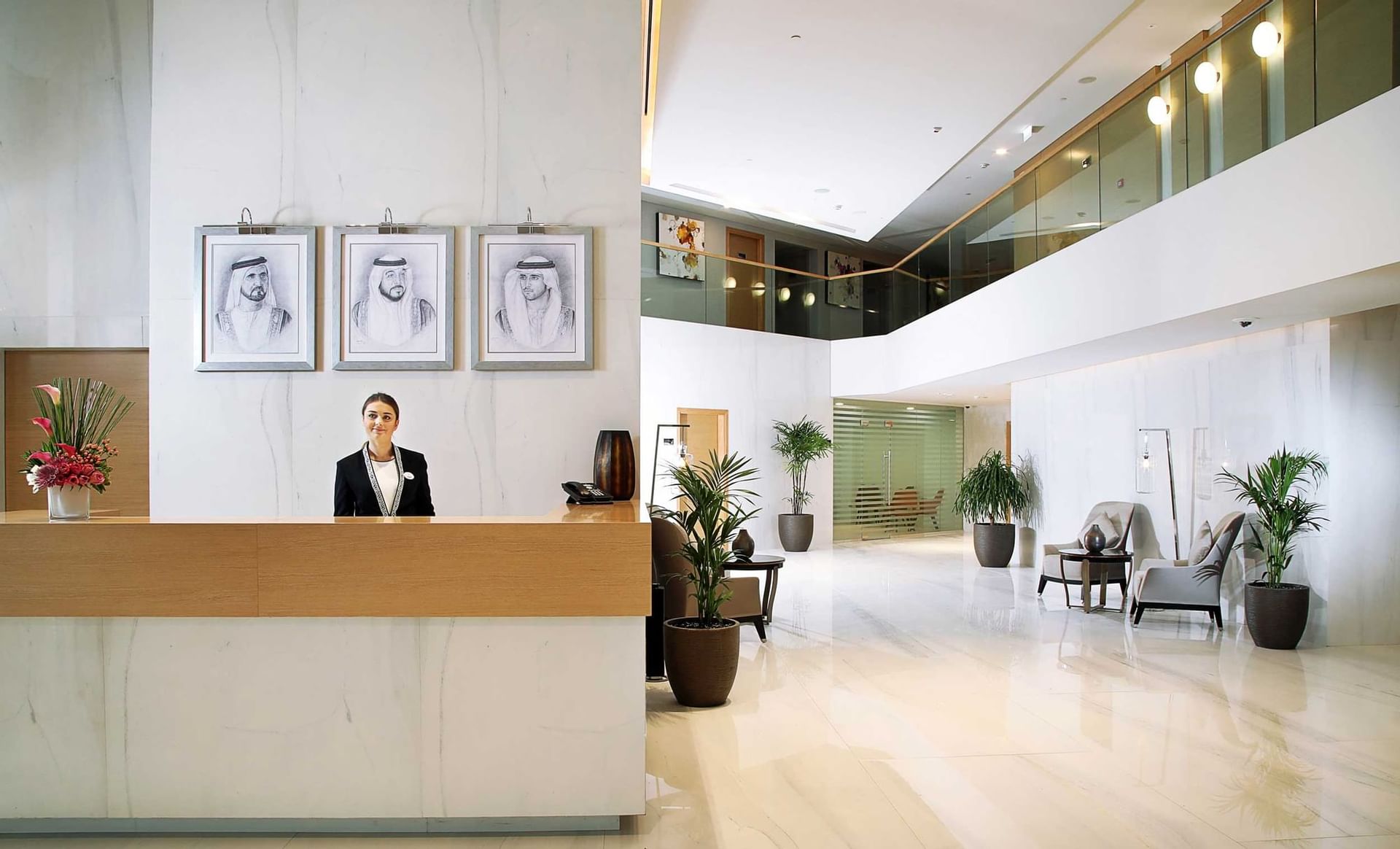 Reception at Grand Cosmopolitan Hotel in Dubai